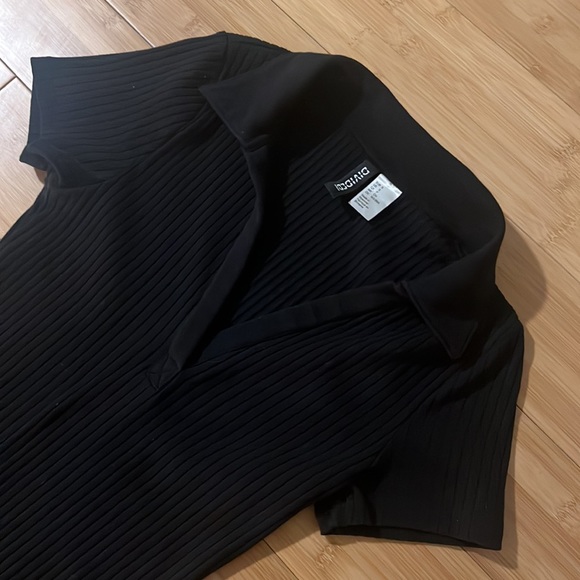 HM Black Collared Jersey Dress - Picture 4 of 4